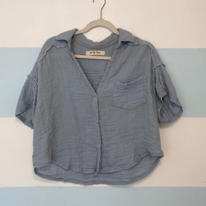 Free people collared tunic top